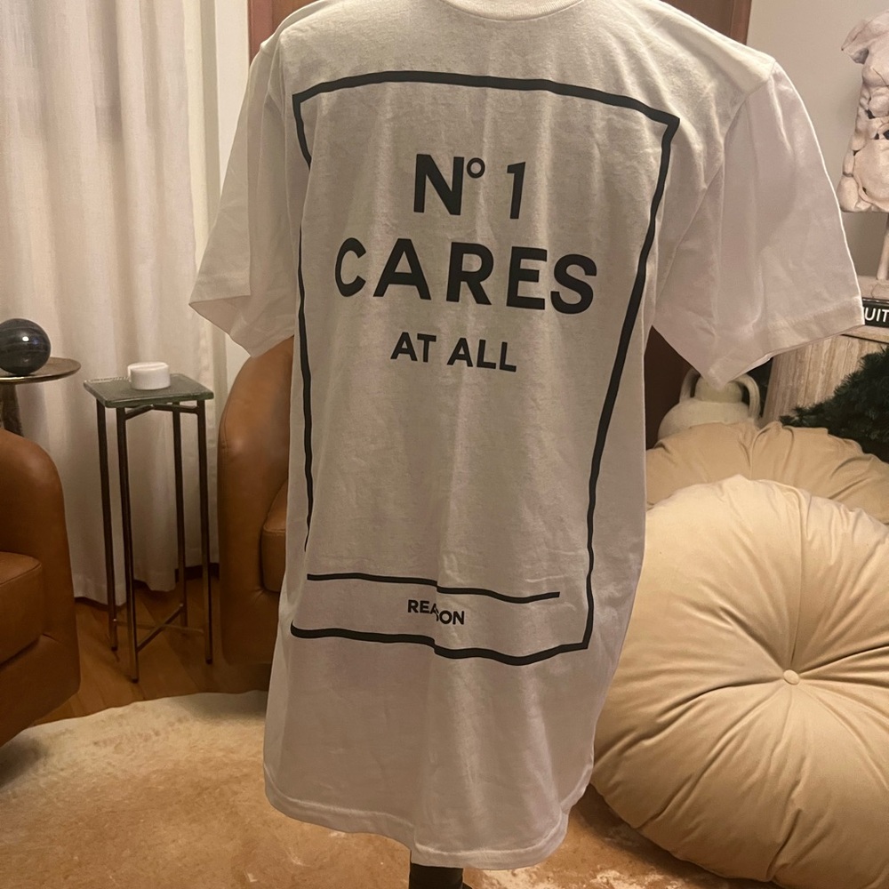 Reason White Graphic Tee